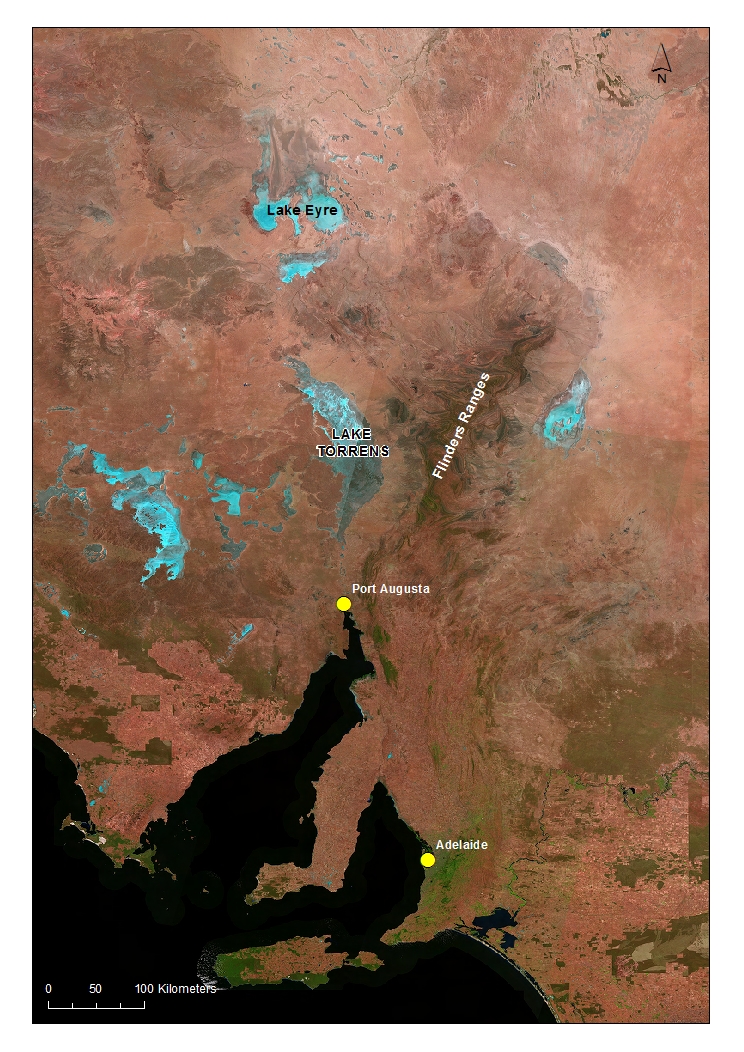 Location of Lake Torrens - BushBlitz