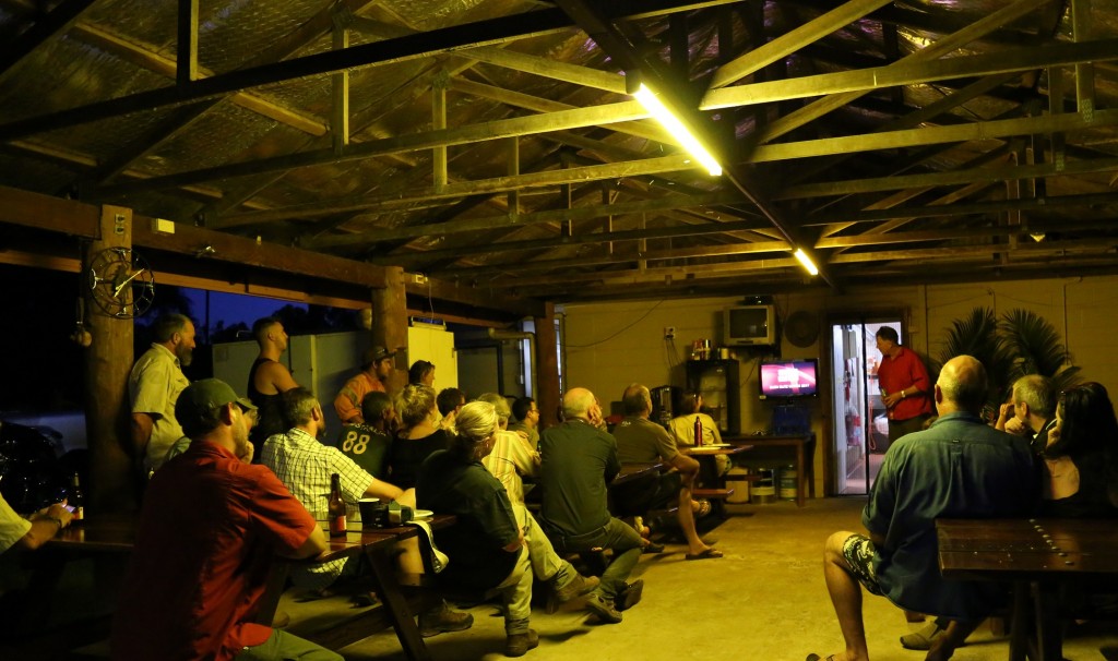 Laura locals enjoy Robert Whyte's video of the highlights so far